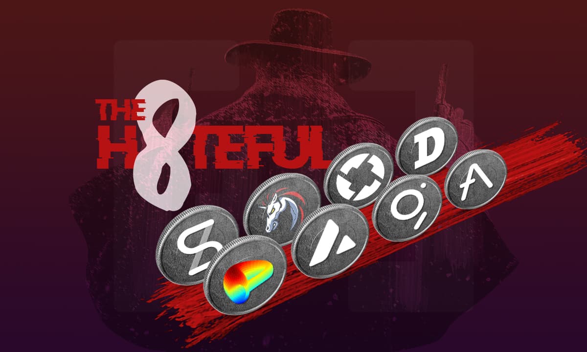 The Hateful Eight: AVAX, CRV, SNX, DOGE, AAVE, ZRX, 1INCH, GRT &#8211; Biggest Losers Over the Past 7 Days