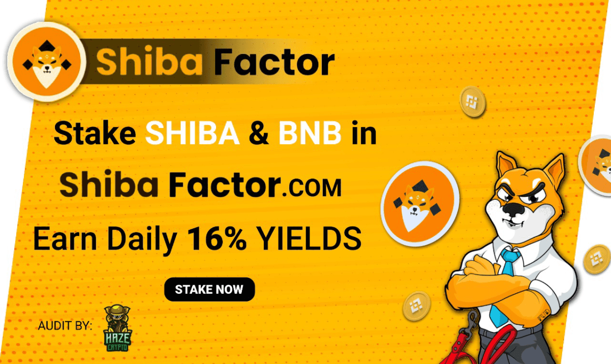 Shiba Factor &#8211; Earn Daily Yields of up to 16%