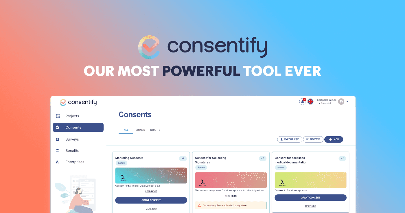 Unlocking Medical Research: Data Lake launches Consentify &#8211; the first DeSci patient recruitment platform