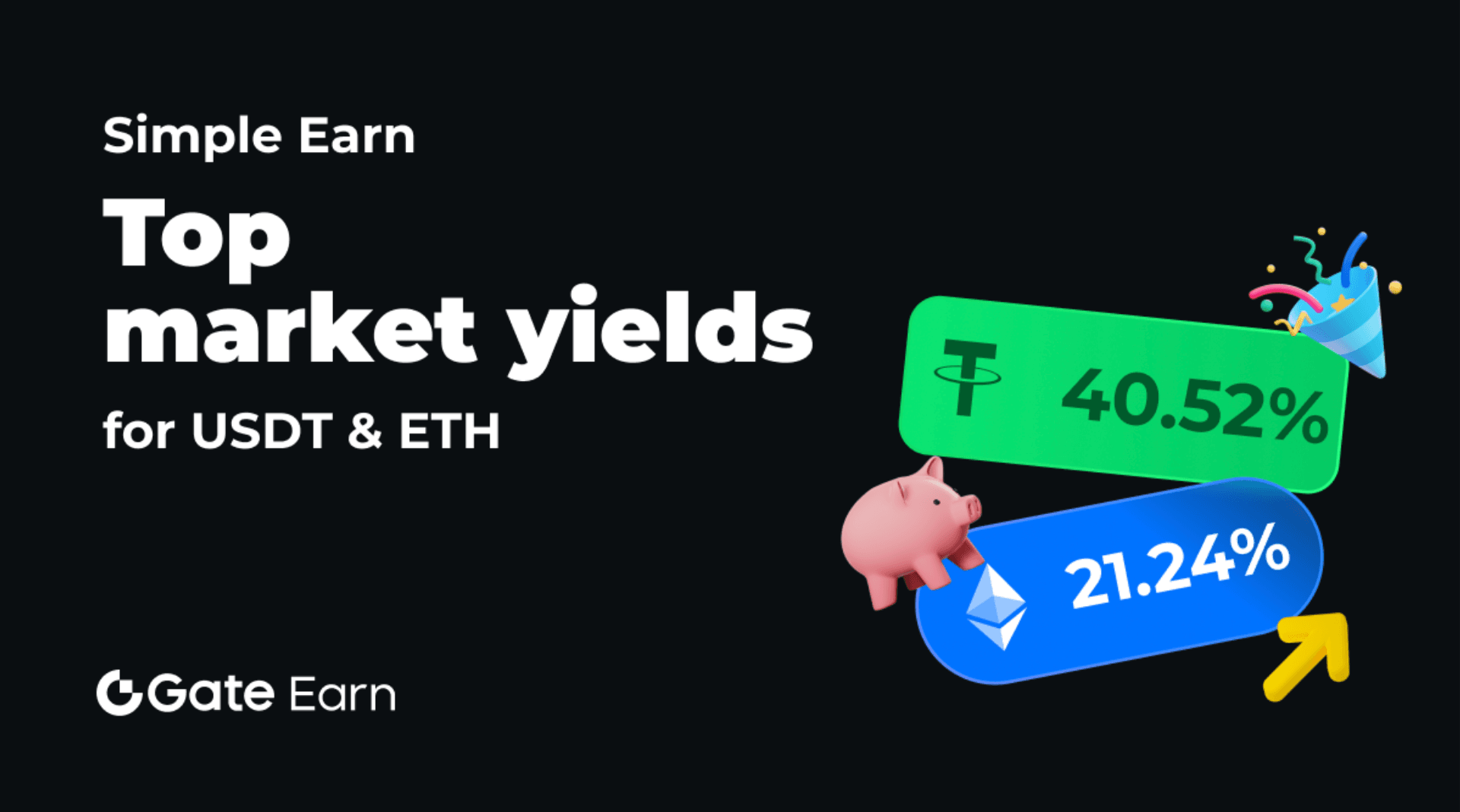 Gate.io Earn Offers the Highest Annualized Rates for USDT and ETH Flexible Savings, Backed by 100% Reserves and Instant Access