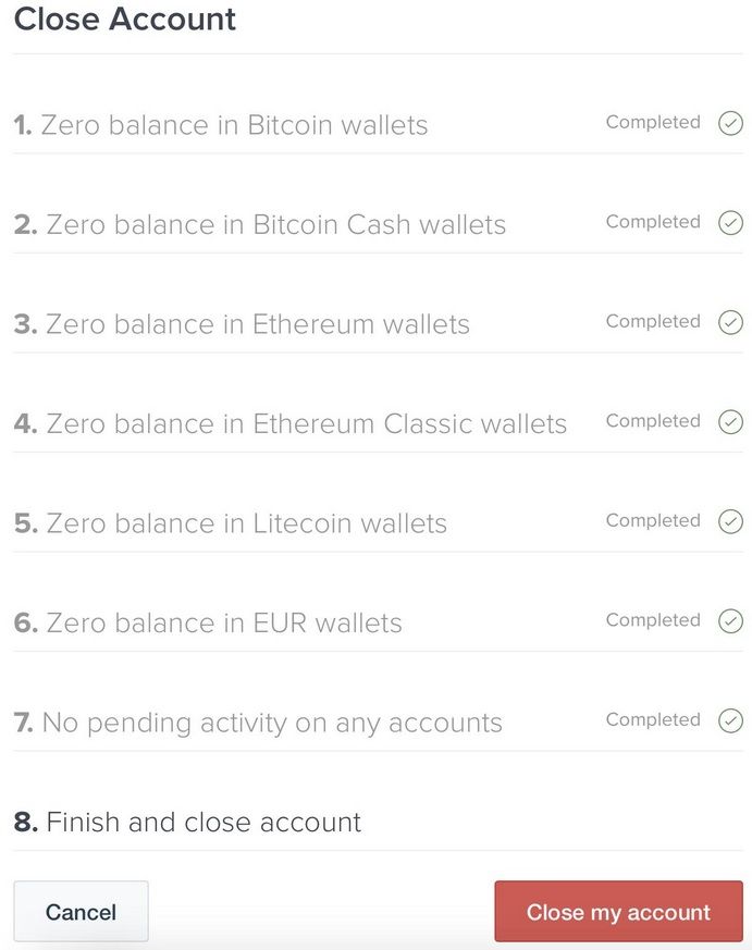 Coinbase Delete Account Requirements