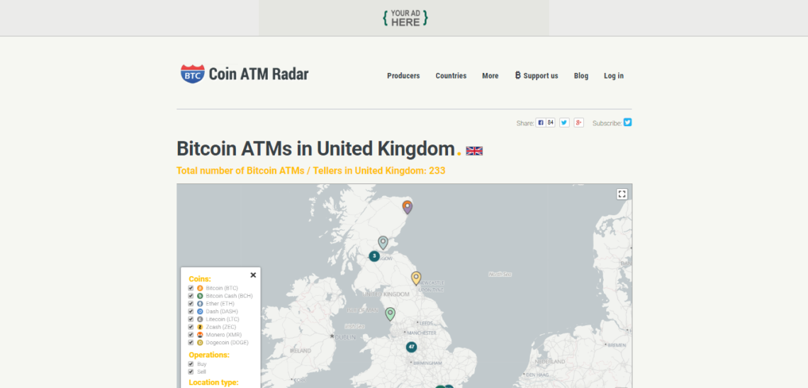 Bitcoin ATMs UK