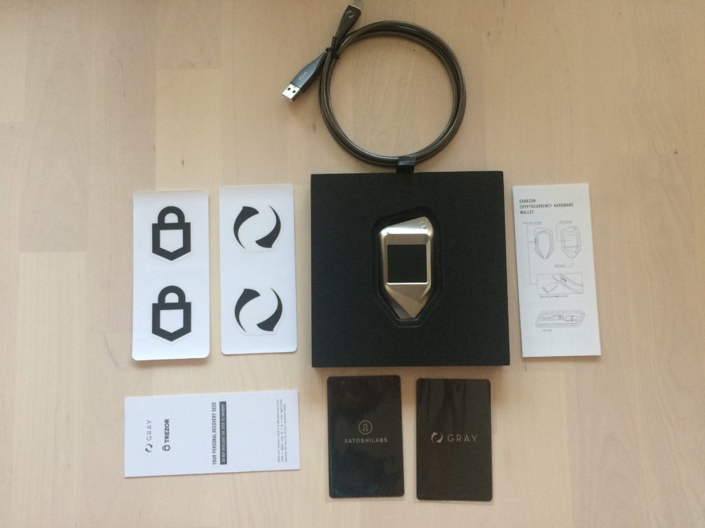 trezor corazon unboxing