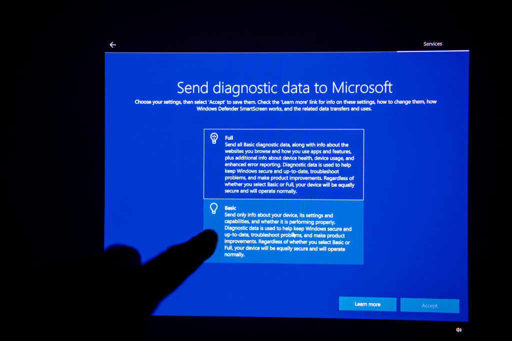 microsoft diagnostic data