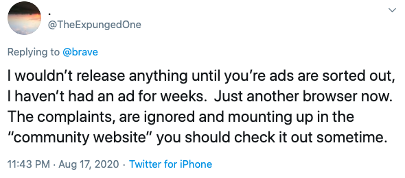Brave, Twitter