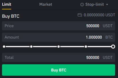 Binance Limit Buy