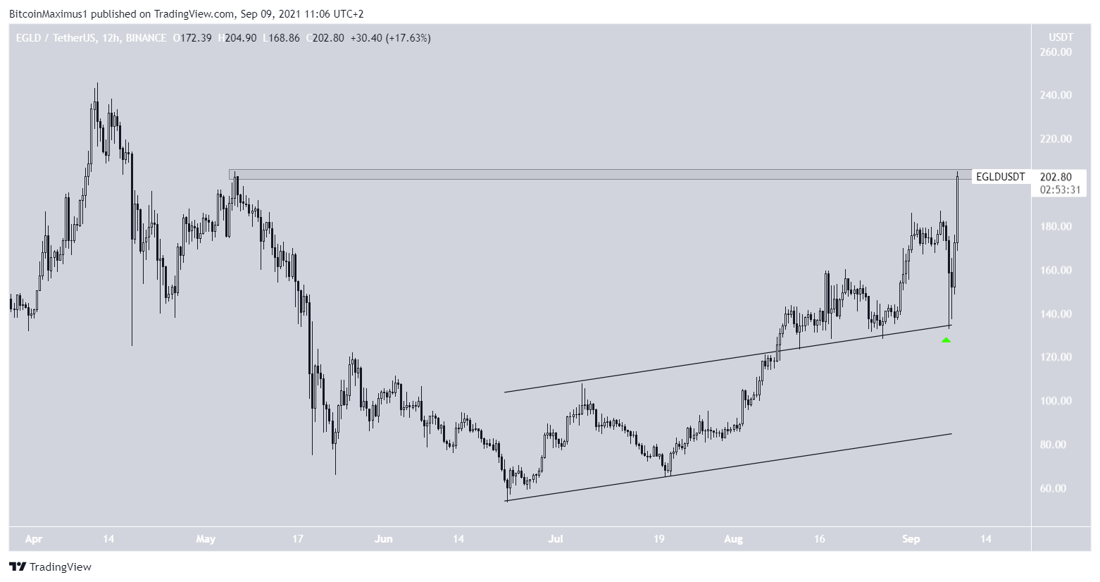 EGLD Altcoin Paralel Kanal BTC