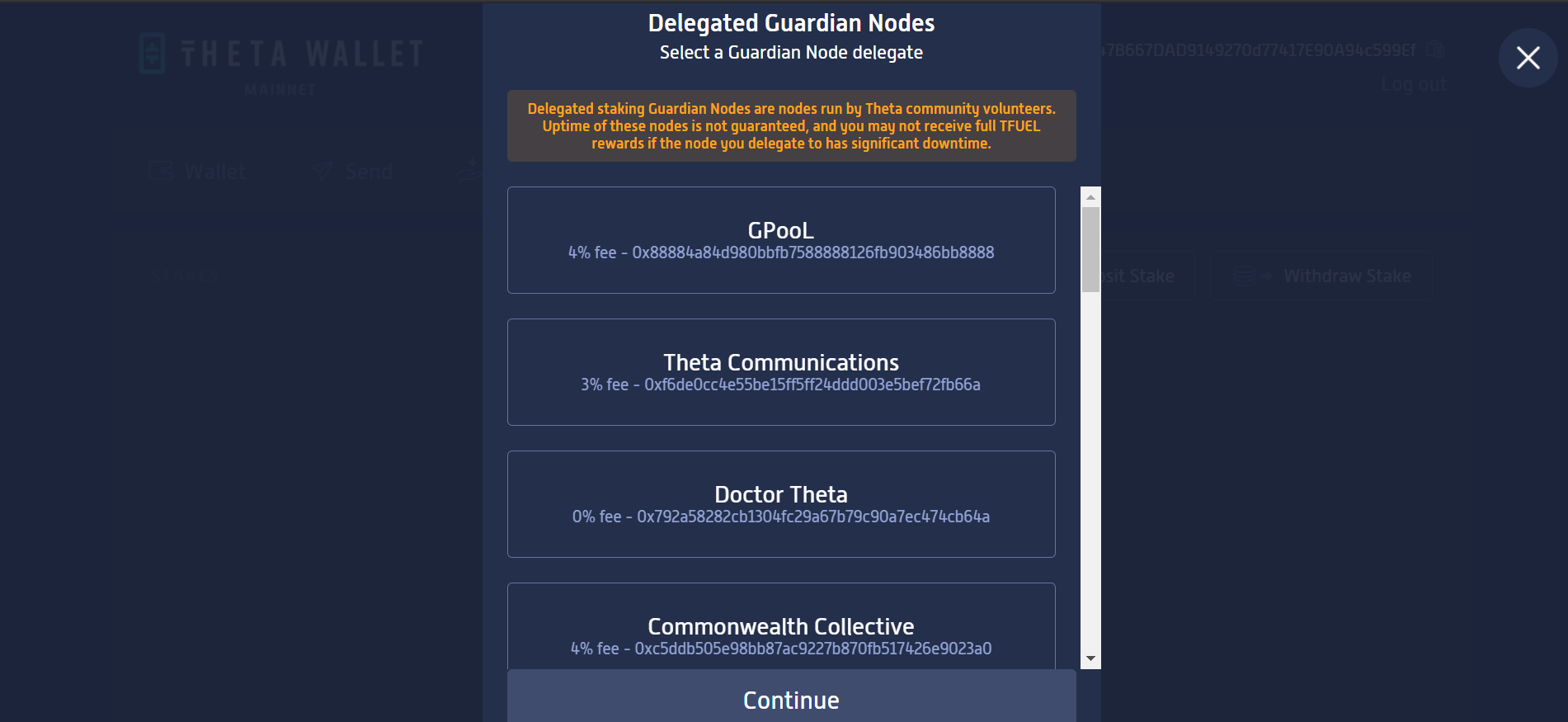 Delegated Guardian Node