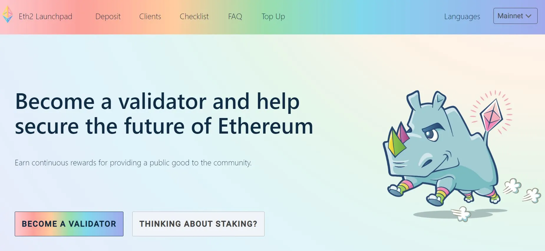 how to stake Ethereum validator