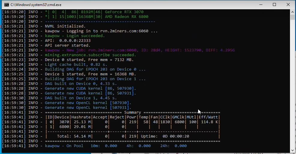 ravencoin mining software