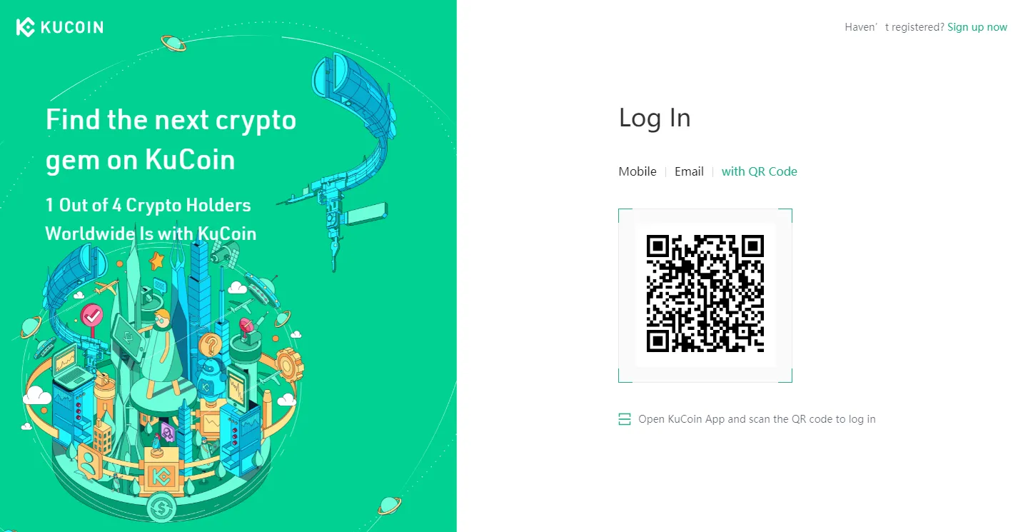 login with a QR code