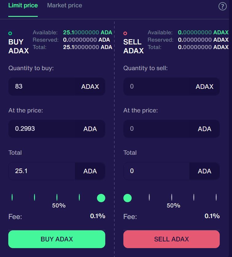 buy adax for ada order exmarkets