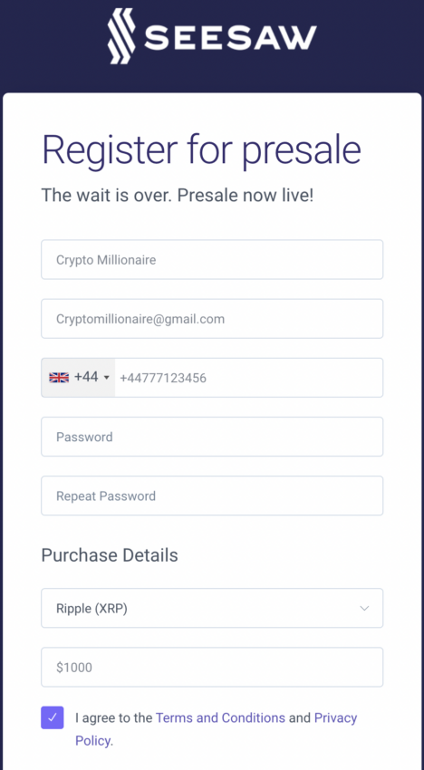 Seesaw protocol screenshot