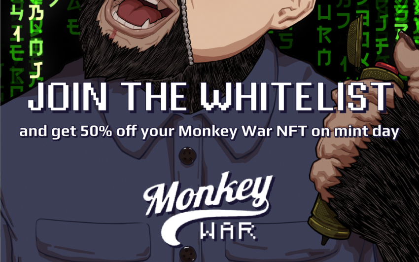 Monkey War Enables Whitelist Signups to Access Upcoming NFT Pre-sale