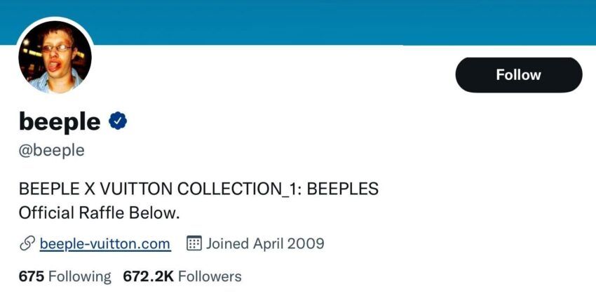 Beeple's Twitter Account Falls Victim to Phishing Attack, Hackers