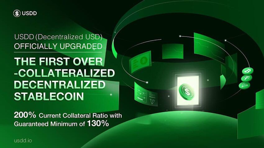 USDD Upgrades Into First Over-Collateralized Decentralized Stablecoin