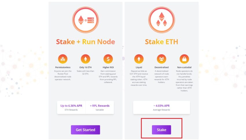 stake eth vs. run node