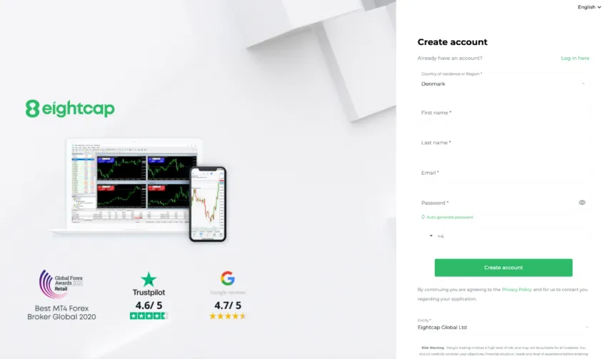 Create account