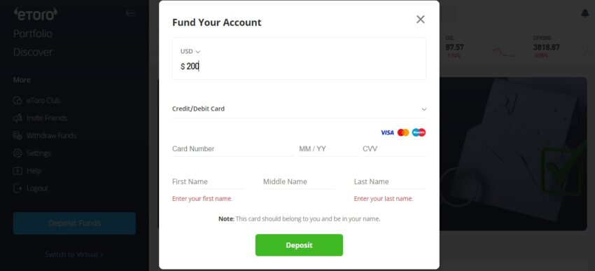 Add funds