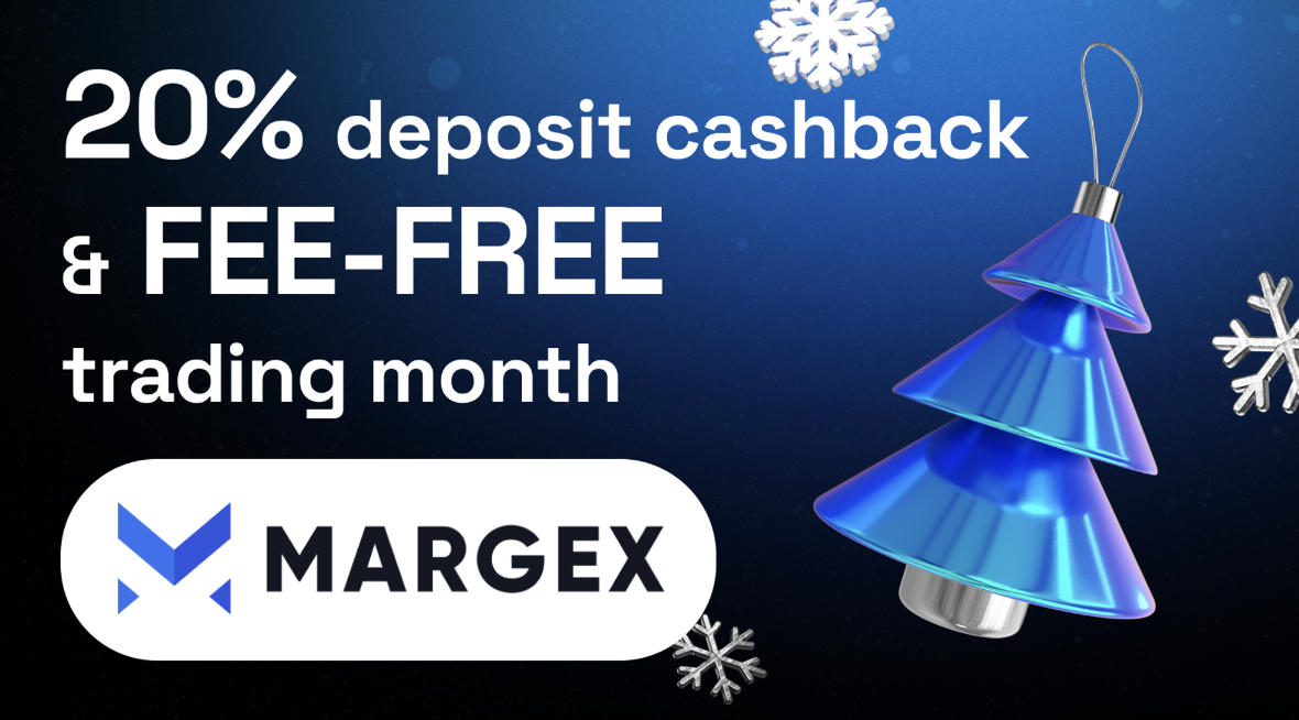 Margex | 20% back & fee-free month