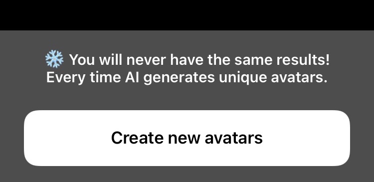 Lensa AI create new avatars