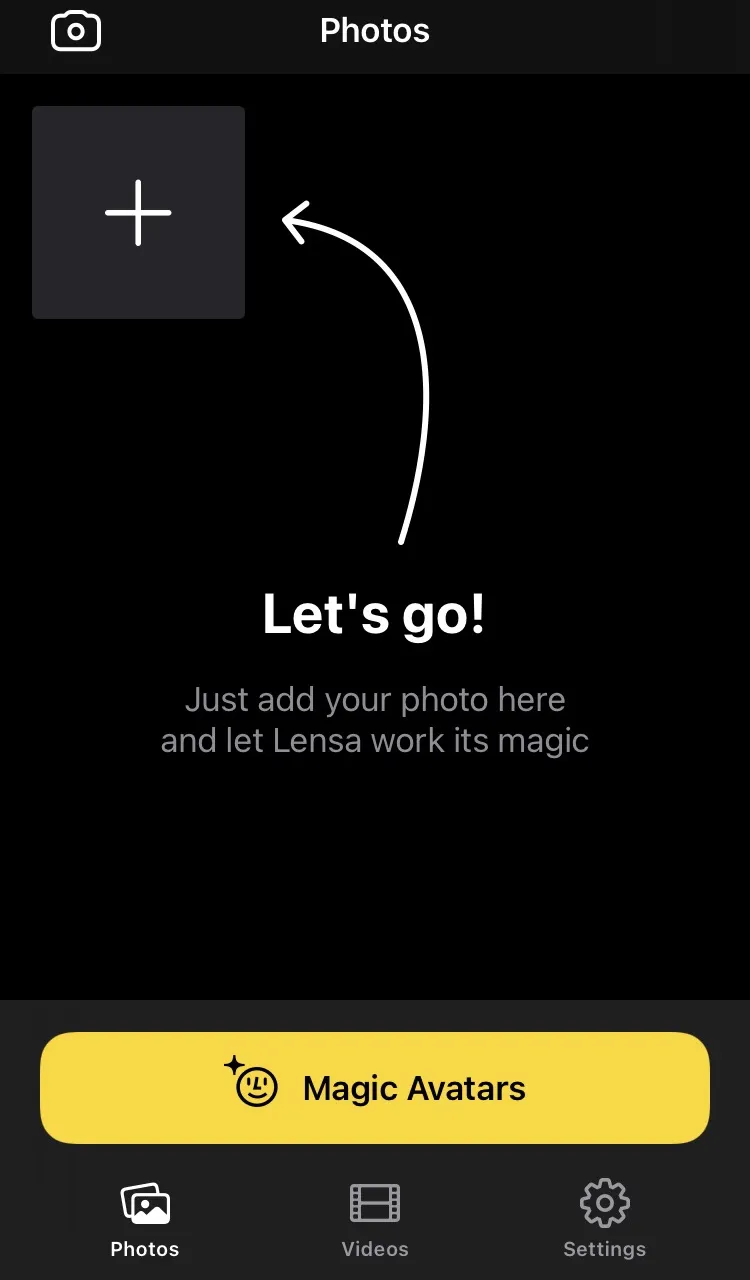 Lensa AI review: Upload Photos