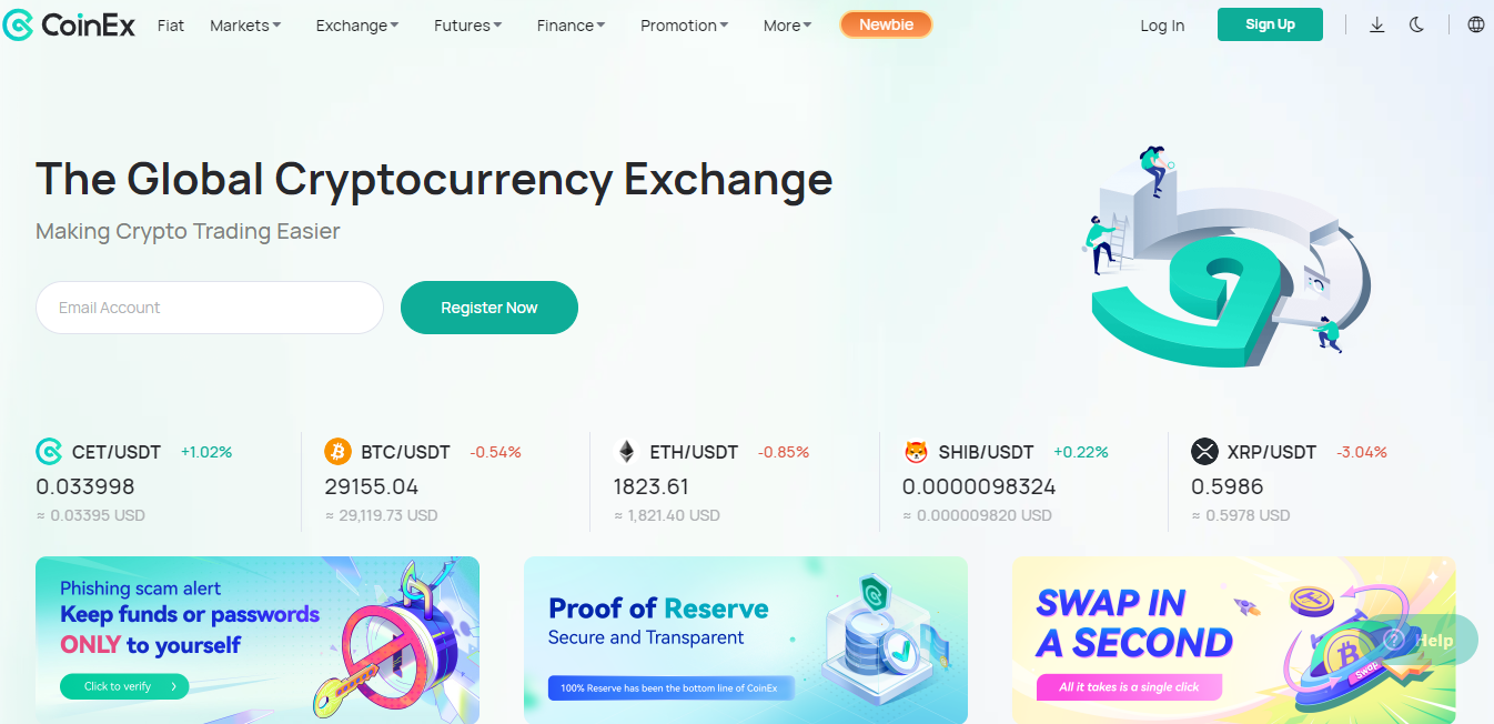 2. CoinEx