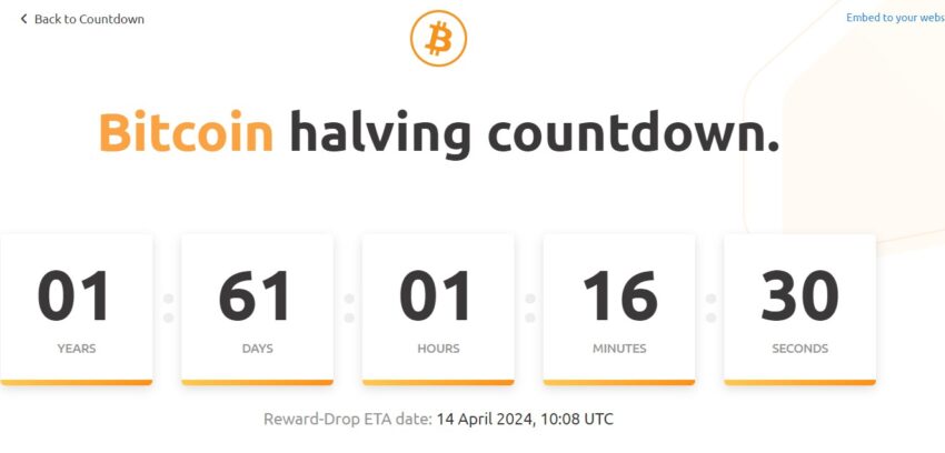 Nice Hash Countdown to Halving