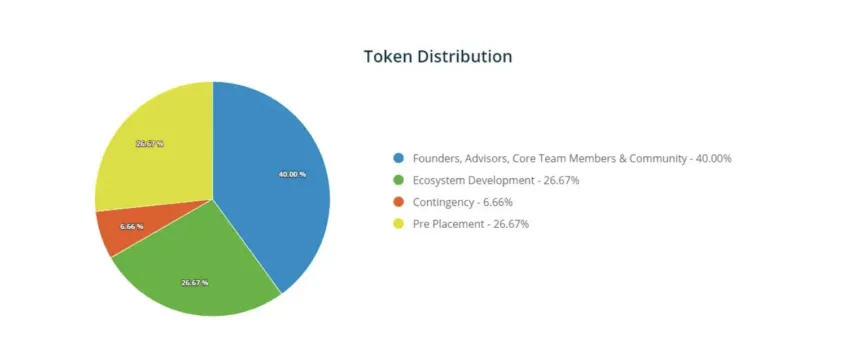 XDC token distribution