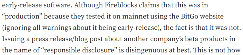 BitGo Statement