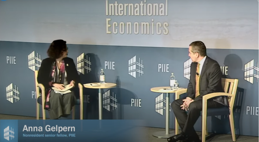Fed Vice Chair Michael Barr speaking about crypto Source: PIIE