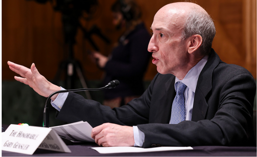 Securities and Exchange Commission Chair Gary Gensler testifying in front of Congress Source: YouTube