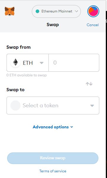 Wrapped Ethereum metamask