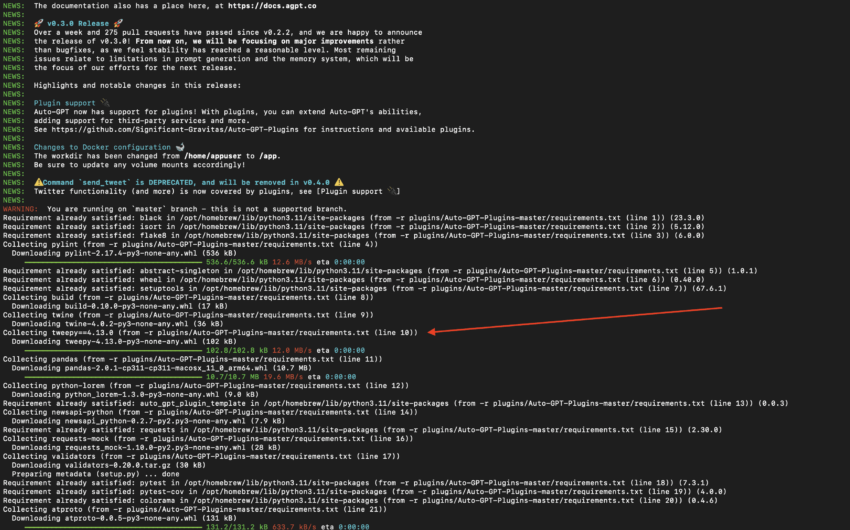 AutoGPT plugin repo