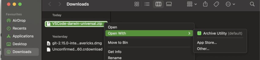 VSCode installation