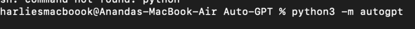 Activate AutoGPT