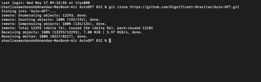AutoGPT directory