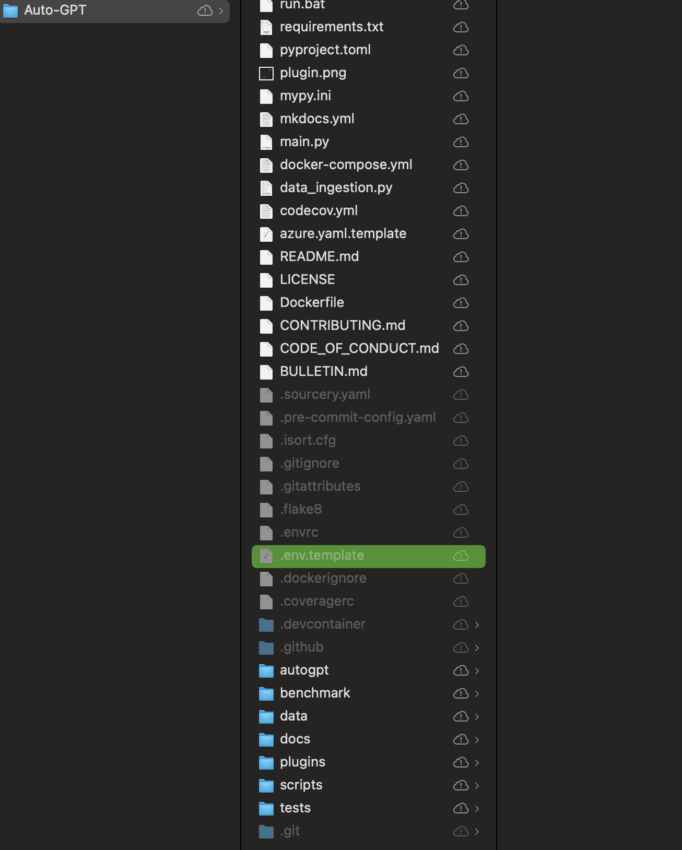 ENV template renaming