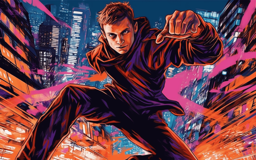 Vitalik as an action figure: BIC