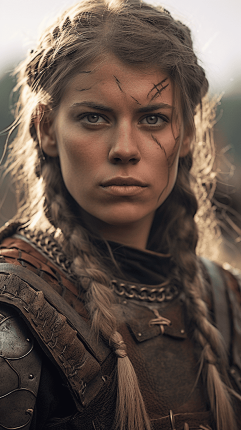 Warrior Viking digital art: BIC