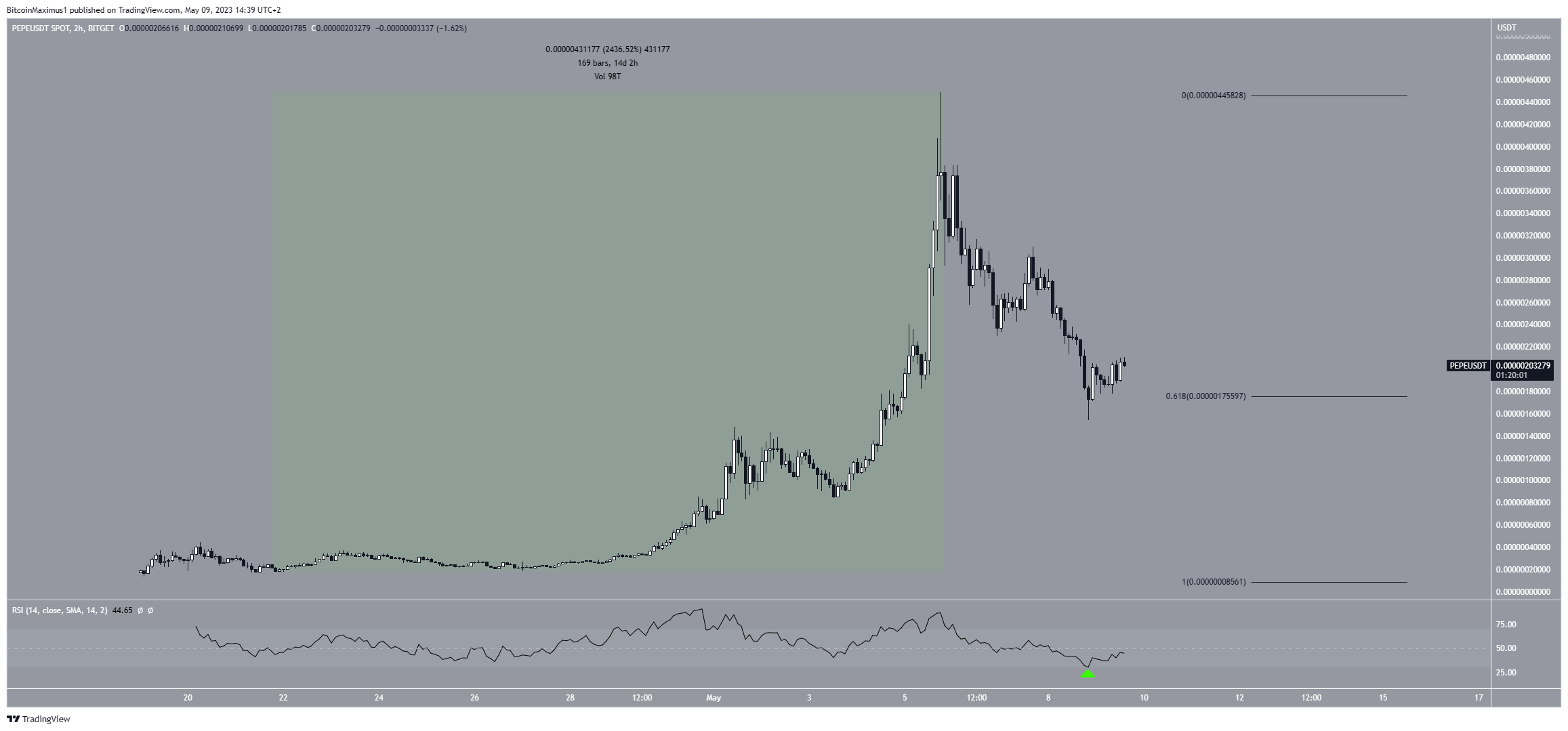 Pepe PEPE Price Correction Recovery Ahead