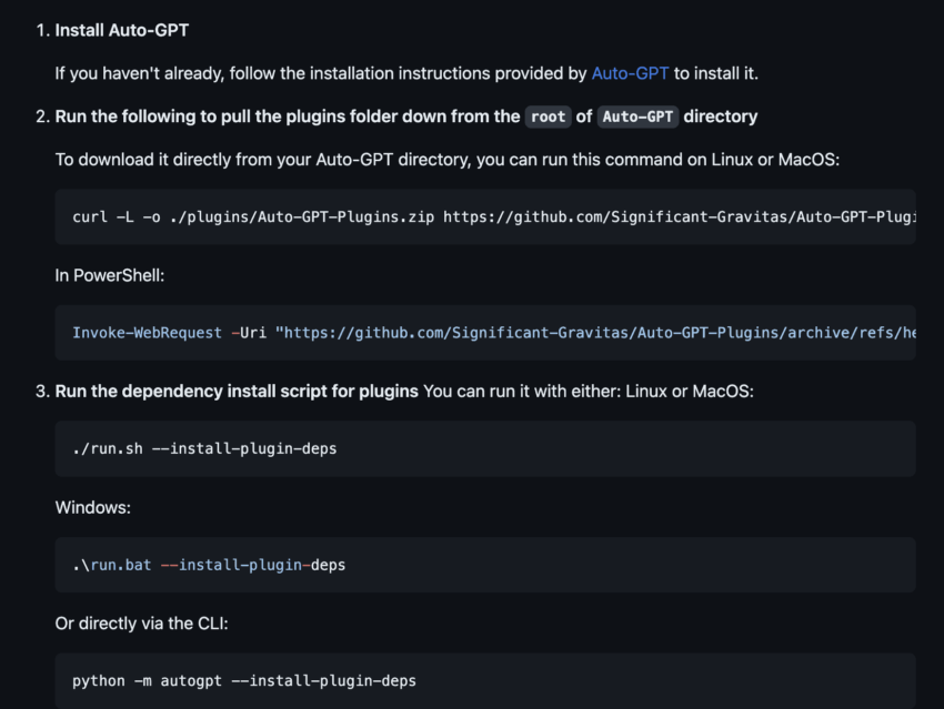 How to install AutoGPT with plugins