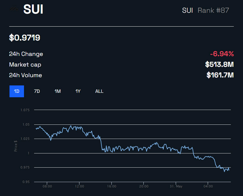 SUI/USD 24 hours - BeInCrypto