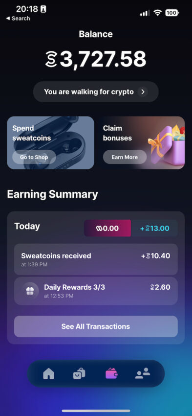 sweatcoin app