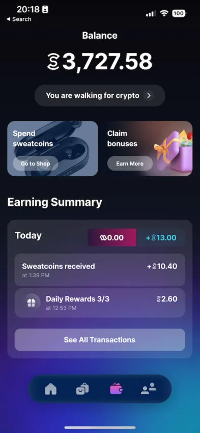 sweatcoin app