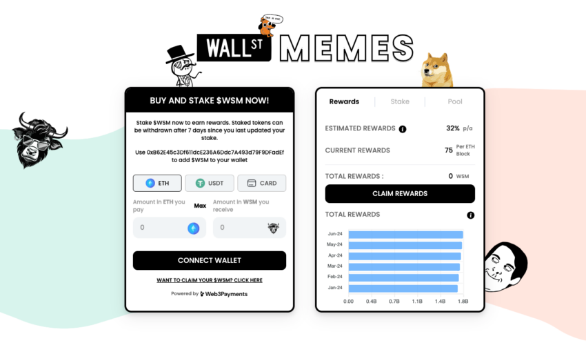 wall street meme coin web3 crypto 