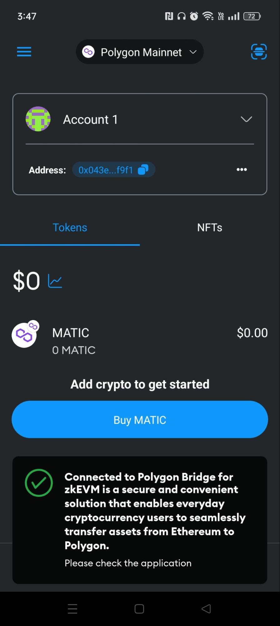 Buy MATIC