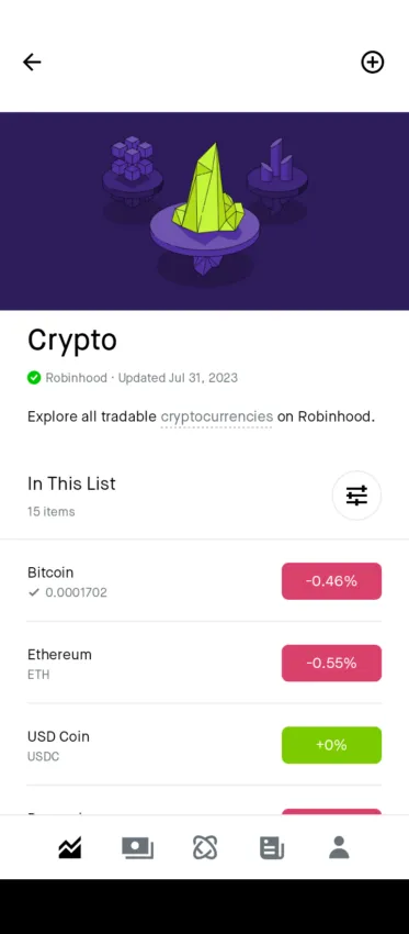 buy crypto on robinhood