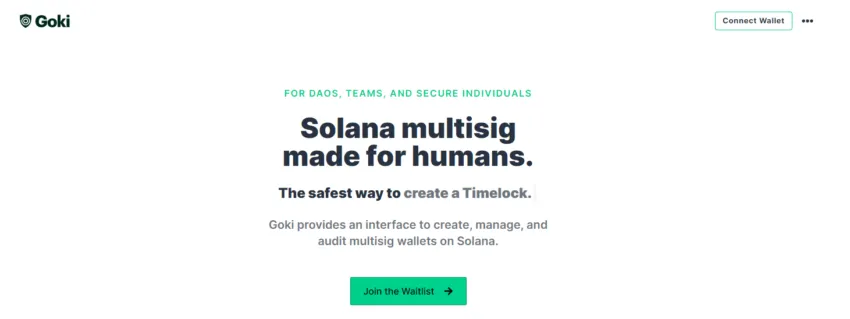 multisig wallets goki