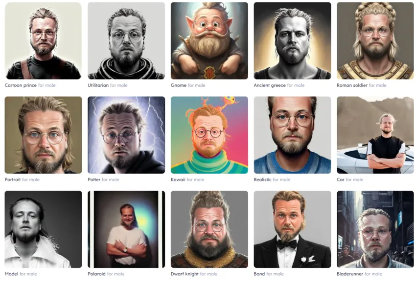 AI PROFILE PIC AVATARS